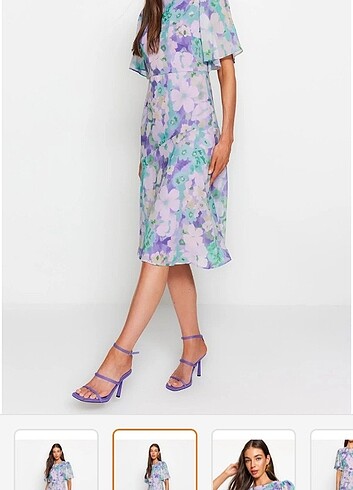 Renkli elbise  - Görsel 5