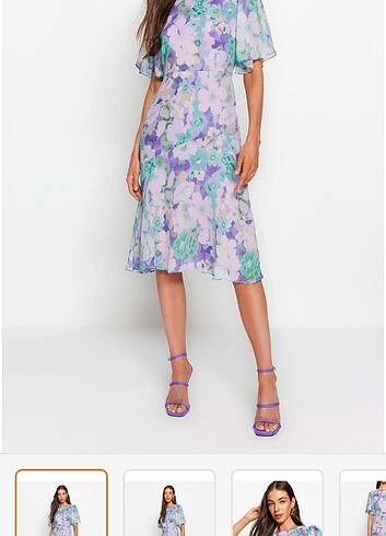 Renkli elbise  - Görsel 6