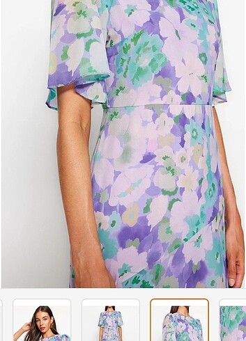 Renkli elbise  - Görsel 7