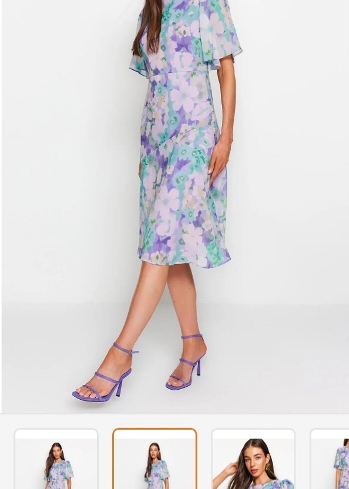 Renkli elbise  - Görsel 5