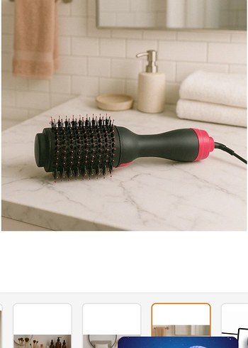 Pembe Saç Şekillendirici Fırça - Görsel 2