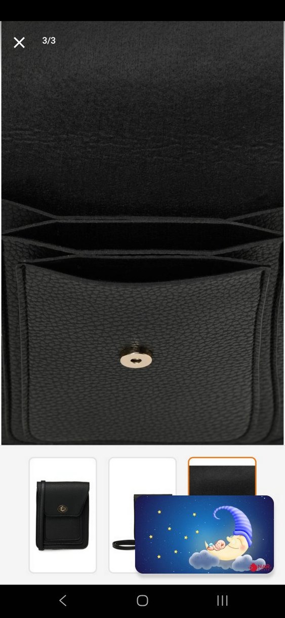 Siyah Deri Kadın Bel Çantası - Görsel 3