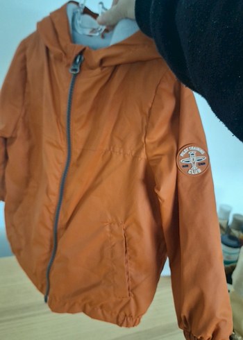 Erkek Çocuk Parlak Kahverengi Fermuarlı Mont - Görsel 4