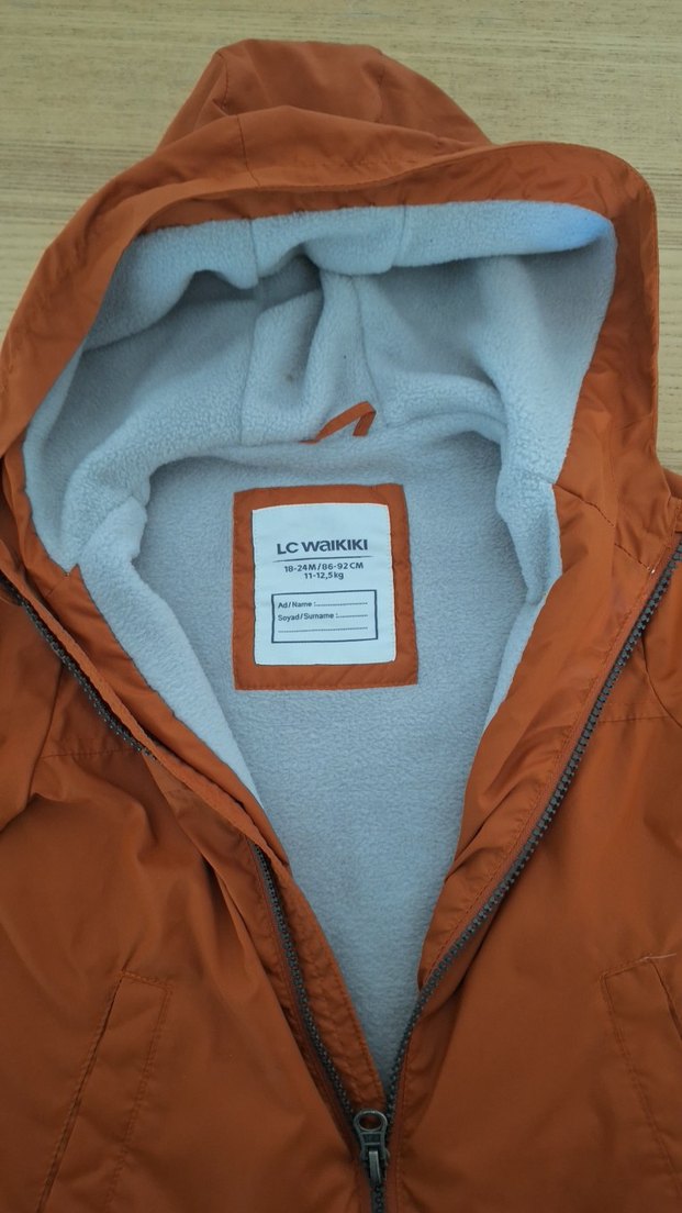 Erkek Çocuk Parlak Kahverengi Fermuarlı Mont - Görsel 5