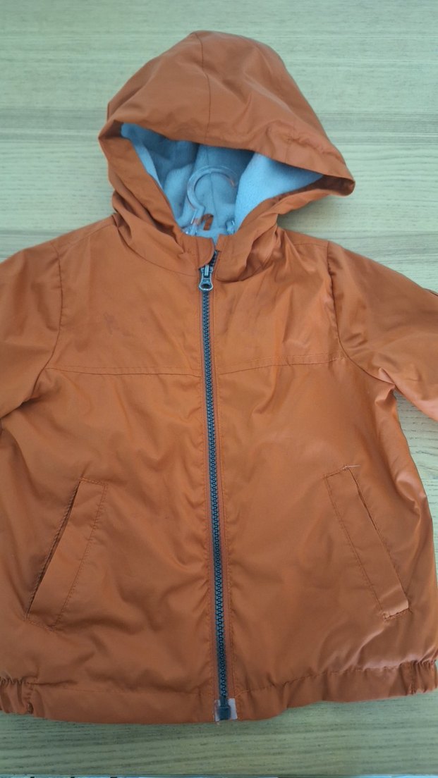 Erkek Çocuk Parlak Kahverengi Fermuarlı Mont - Görsel 3