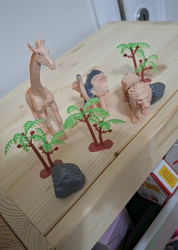 Camel Renkli Safari Hayvan Figürleri Seti - Görsel 3