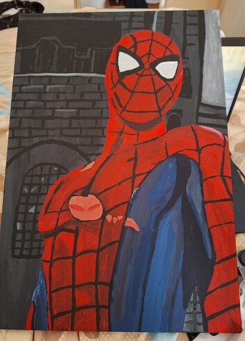 Markasız Ürün Spiderman tablosu