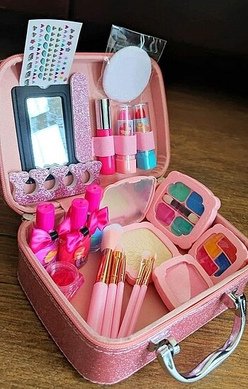Beden pembe Renk Çocuk makyaj çantası