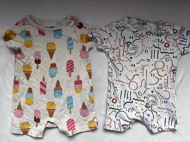 HelloBaby Bebek Yazlık Tulum 2?li