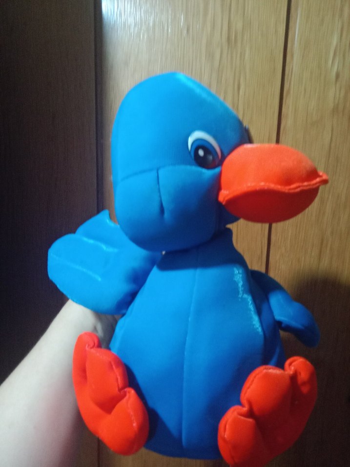 Mavi Renkli Peluş Ördek Oyuncak - Görsel 2