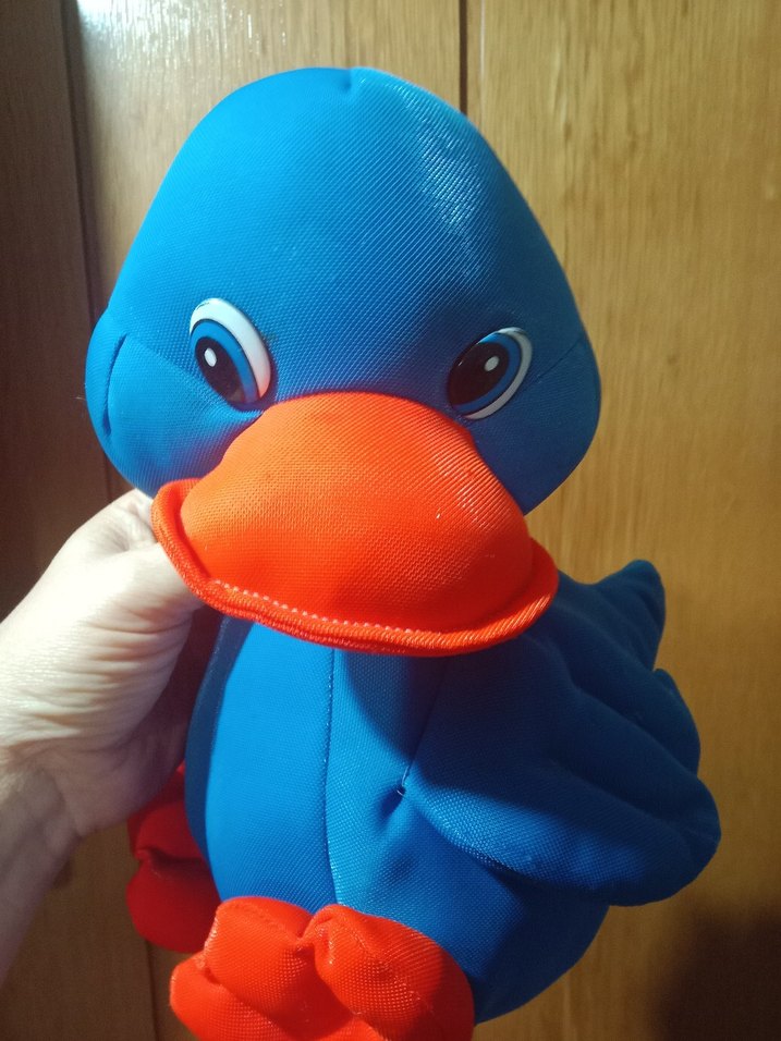 Mavi Renkli Peluş Ördek Oyuncak - Görsel 3