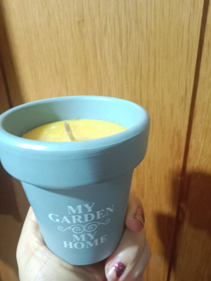 "My Garden My Home" Yazılı mum - Görsel 3