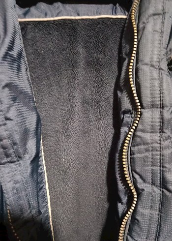 Fermuarlı Lacivertli Kışlık Mont - Görsel 3