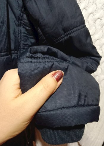 Fermuarlı Lacivertli Kışlık Mont - Görsel 4