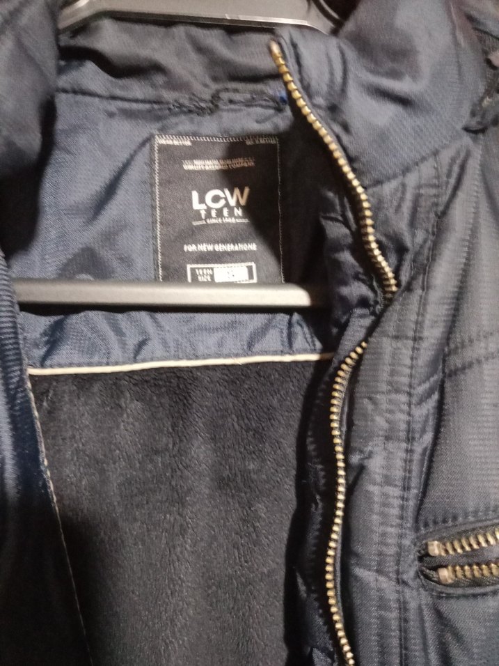 Fermuarlı Lacivertli Kışlık Mont - Görsel 2