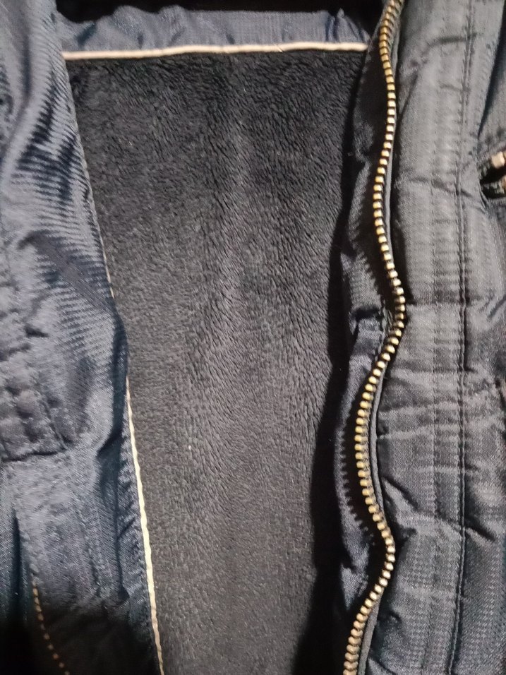 Fermuarlı Lacivertli Kışlık Mont - Görsel 3