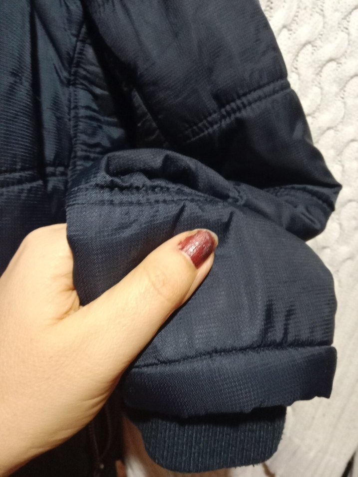 Fermuarlı Lacivertli Kışlık Mont - Görsel 4