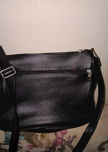 Siyah Deri Kadın Çanta - Görsel 2
