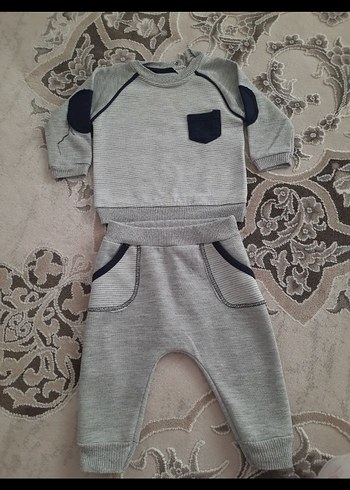 Gri Erkek Bebek Triko Takım - Görsel 2