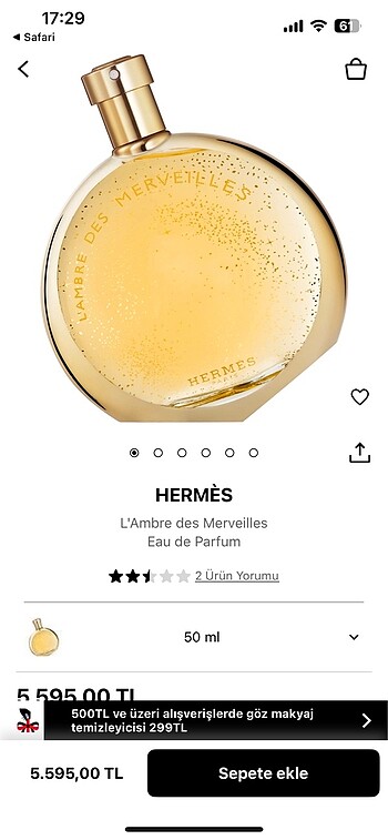 Hermes L?Ambre des Merveilles