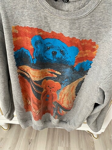 l Beden gri Renk Sweatshirt