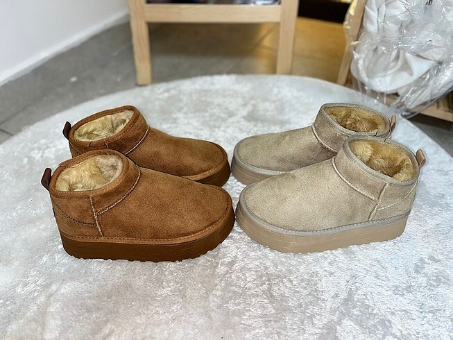 Ugg Ugg Yüksek Taban Krem