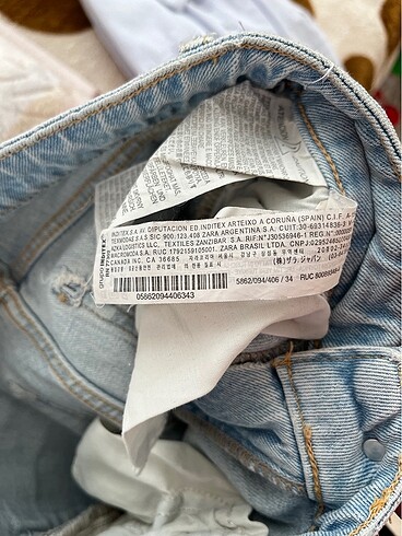 34 Beden mavi Renk Zara Jean