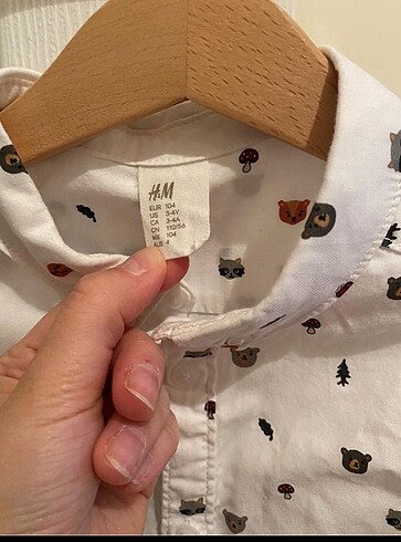 4 Yaş Beden beyaz Renk H&M Gömlek