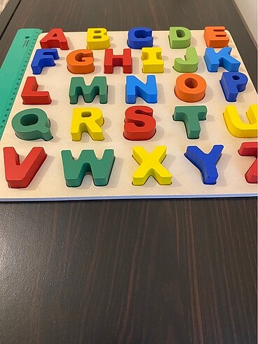 Diğer Ahşap üç boyutlu alfabe puzzle