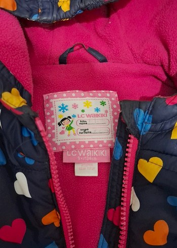 Renkli Kapüşonlu Kız Yeleği - Görsel 3