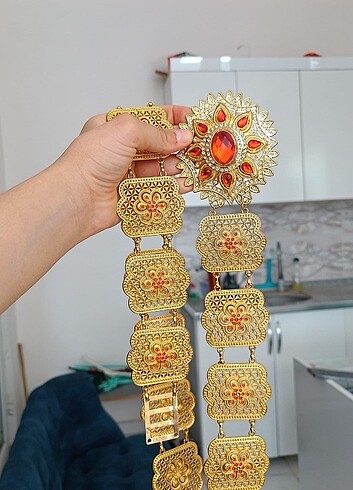 Kırmızı Yöresel kemer 
