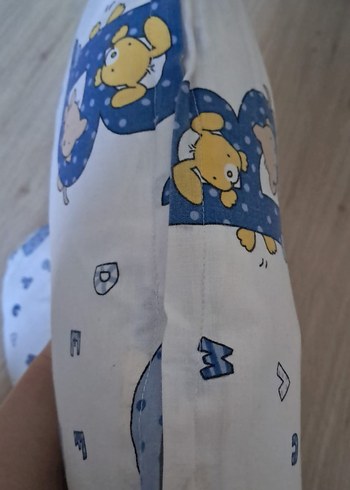 Mavi Desenli Emzirme  Yastığı ve Bebek Oturma Yastığı - Görsel 3