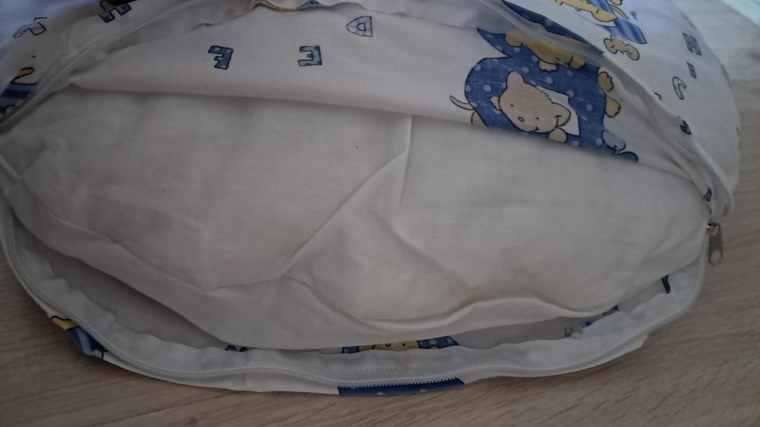 Mavi Desenli Emzirme  Yastığı ve Bebek Oturma Yastığı - Görsel 5