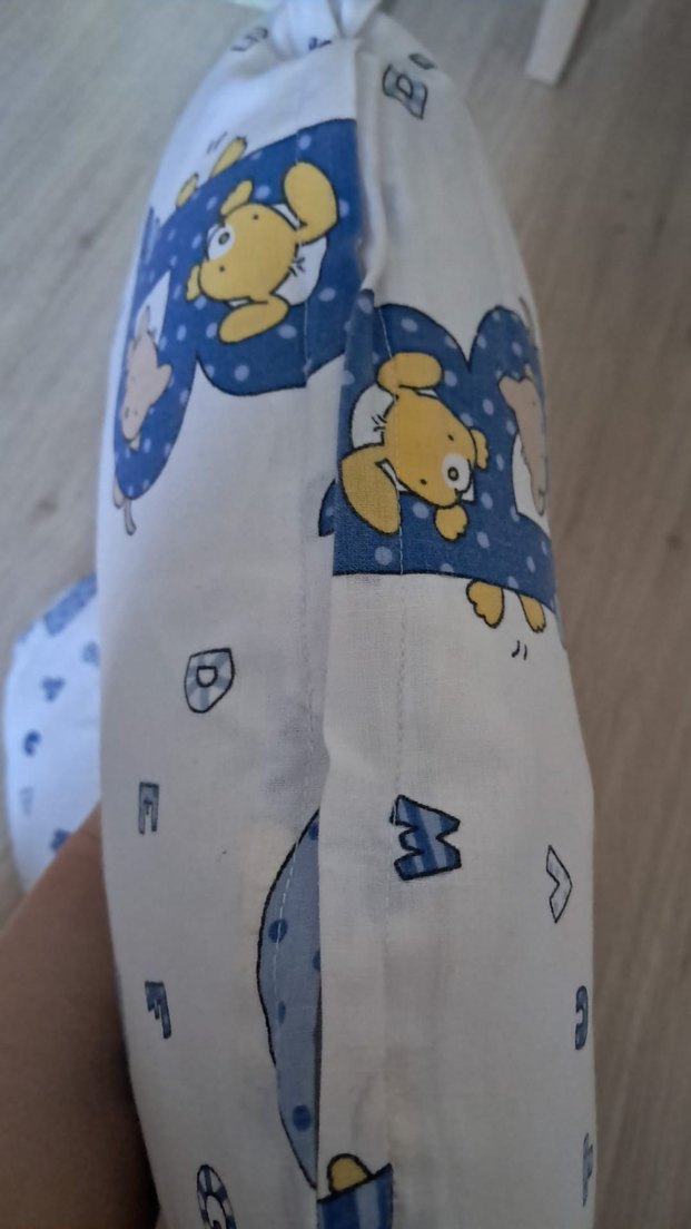 Mavi Desenli Emzirme  Yastığı ve Bebek Oturma Yastığı - Görsel 3