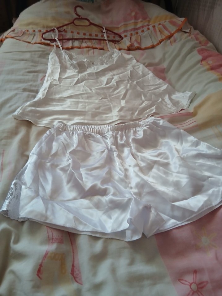 Dantel Detaylı Beyaz Gecelik - Görsel 5