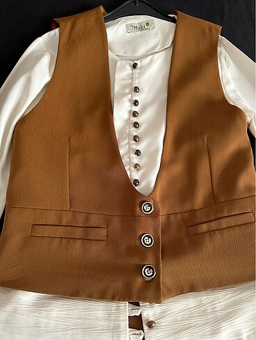 Taba rengi takım üçlü takım - Görsel 2