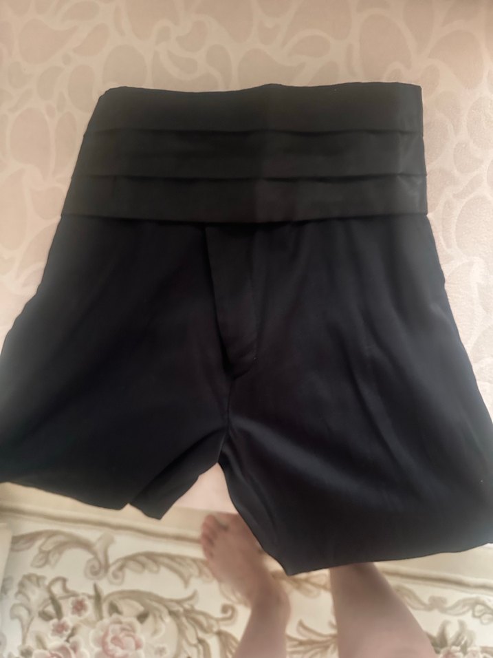 Düğmeli Beyaz Uzun Kollu Klasik Damat Takımı 10-11 yaş - Görsel 4