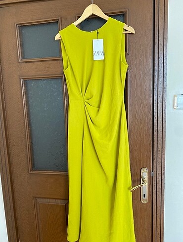 Zara ZW collection büzgülü elbise