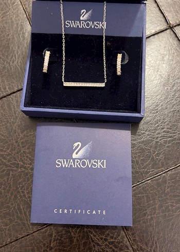 swarovski Swarovski Mini gümüş Kadın Kolye küpe takım