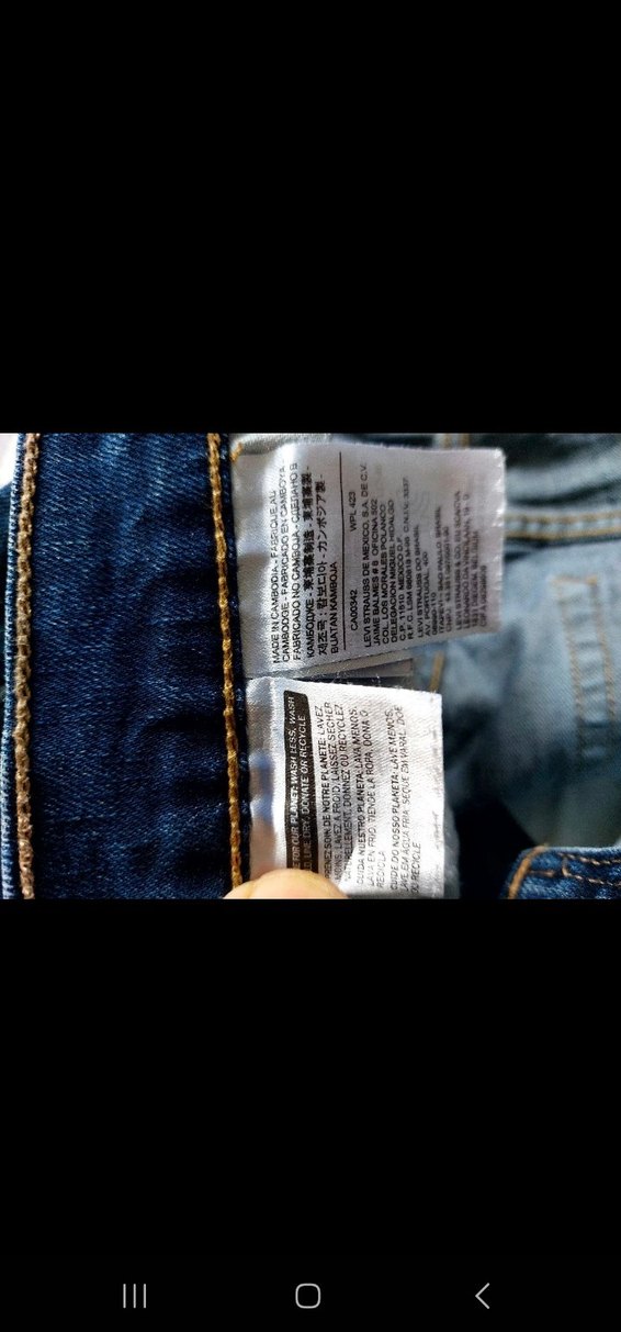Levi's Koyu Mavi Denim Jean — görsel 6/8