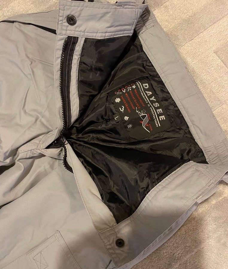 Gri Kadın Kayak Pantolonu, Kemerli - Görsel 3