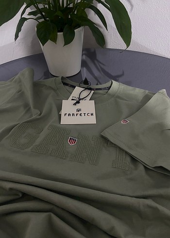 GANT Erkek Yeşil Regular Fit Tişört - Görsel 3