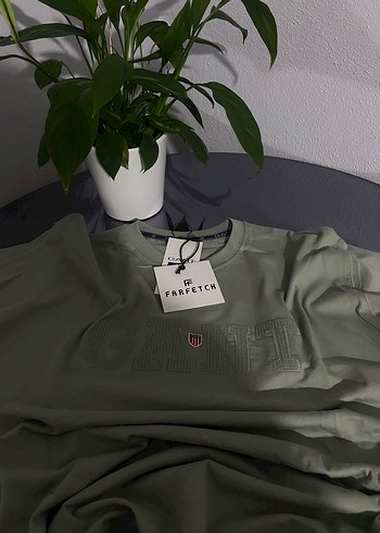 GANT Erkek Yeşil Regular Fit Tişört - Görsel 2