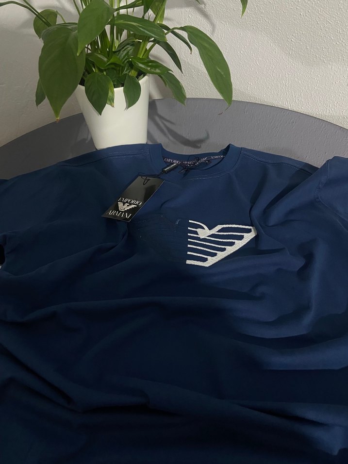 Navy Erkek Pamuklu Uzun Kollu Tişört - Görsel 2