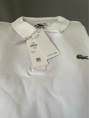 Lacoste polo yaka kısa kollu beyaz tişört