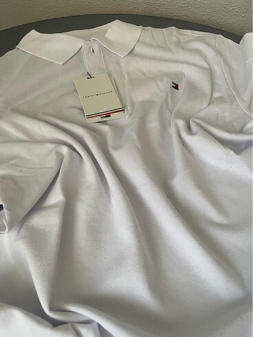 Tommy Hilfiger Tommy Hilfiger polo yaka beyaz kısa kollu tişört