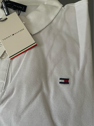 Tommy Hilfiger polo yaka beyaz tişört
