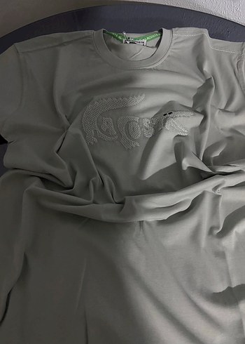 Lacoste Gri Erkek Tişört Velcro Detaylı - Görsel 2