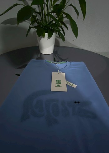 Lacoste Mavi Baskılı Erkek Tişört