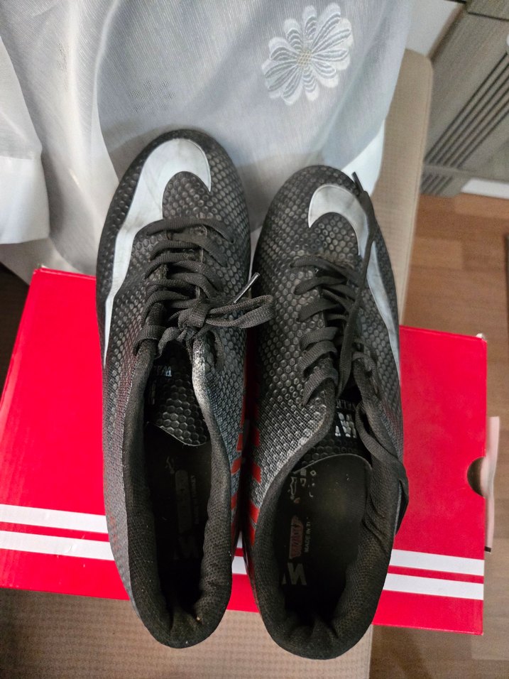 Yılan Desenli Erkek Futbol Ayakkabısı - Kırmızı Gri - Görsel 5